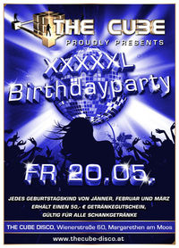 XXXXXL Birthday Party@The Cube Disco