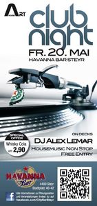 HouseArt Clubnight | powered by Heineken@City- & Havanna Bar
