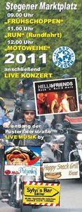 Traditionelles Bikermeeting mit Motorradweihe in Bruneck@Stegenermarktplatz