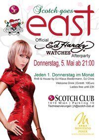 Scotch goes East - Official Promi Ed Hardy Watches After Party@Scotch Club