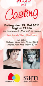 Casting Miss Südtirol 2012@Martini