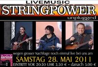 Livemusik mit Stringpower unplugged@Larinis Partyhouse PUB