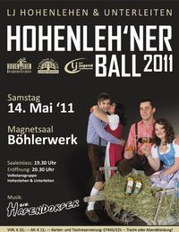 Hohenlehen & Unterleitner Ball@Magnetsaal/ Böhlerwerk