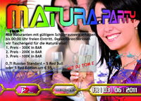 Matura Party - Bis zu 300 € Taschengeld