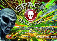 Space Invasion mit der geilsten Laser Show deas Landes