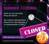 Summer Closing