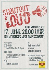 ShoutOutLoud- Jugendkonzert@Kulturkeller Gleisdorf