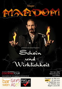 Magier Mandom mit seiner Show "Schein und Wirklichkeit"@Bar Wien