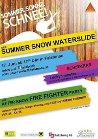 Summer Snow Waterslide@Feuerwehr Faistenau