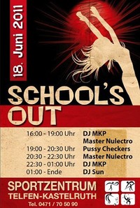 Schools Out Pool & Schaumparty Telfen@Sportzentrum Telfen