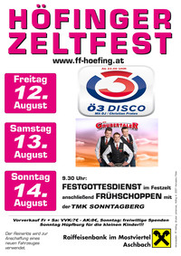 Höfinger Zeltfest@FF Niederhausleiten - Höfing