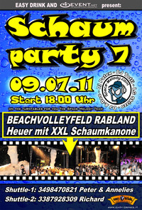 Schaumparty 7@Beachvolleyfeld Rabland