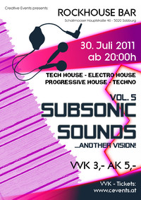 Subsonic Sounds - another Vision!@Rockhouse-Bar