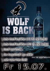 WOLF is BACK - Eristoff Special!@Fledermaus Enns