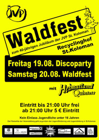 1. Waldfest der JVP-St.Koloman@Recyclinghof