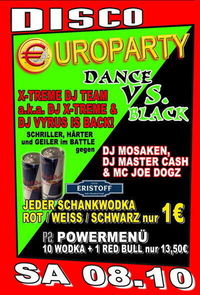 €uroParty - Dance VS. Black@P2