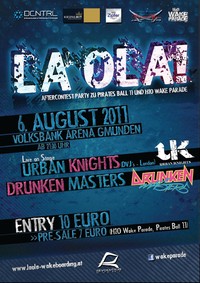 La Ola! Aftercontest Party von Wake Parade und Pirates Ball´11@Volksbank Arena Gmunden