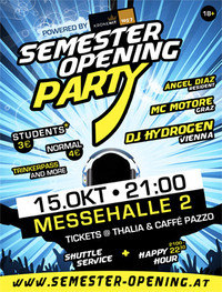 Semester Opening Party powered by Kronehit@Messehalle 2