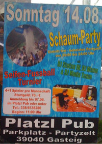 Schaum Party@s`Platzl pub