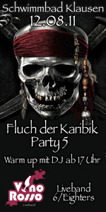 Fluch der Karibik Party 5@Schwimmbad Klausen