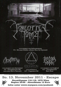 Forgotten Tomb Tour 2011@Escape Metalcorner