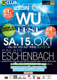 das grosse WU FEST@Palais Eschenbach