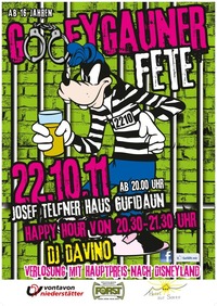 Goofy Gauner Fete@Josef Telfner Haus