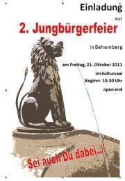 2. Behamberger Jungbürgerfeier@Kultursaal 