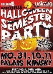 Halloween Semester Party - Friendslist@Klub im Palais Kinsky