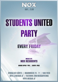 STUDENTS UNITED PARTY (Part III) - Jeden Freitag @ NOX Bar@NOX Bar