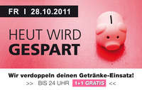 Heut wird gespart