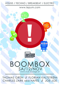 Boom Box@Club Auslage