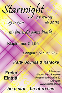 Starlight Night@ro:ses disco - bar - karaoke