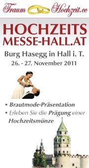 Hochzeitsmesse@Burg Hasegg, Münze Hall