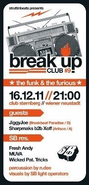 Break Up Club 9 - The Funk and the Furious@Club Sternberg