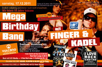 Mega Birthday Bang mit Finger & Kadel