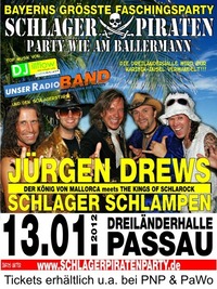 Party Piraten Party - Bayerns größte Faschingsparty@Dreiländerhalle