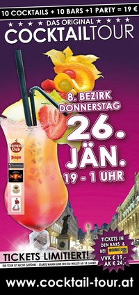 24. Cocktailtour Wien @ 8. Bezirk@Narrenkastl