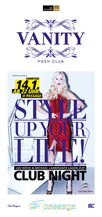 Vanity - The Posh Club pres. Style up your life!@Babenberger Passage