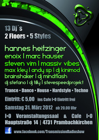 Radioshow Transmission Clubnight@Cafe IO