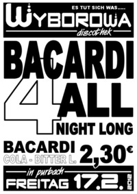 Bacardi 4 night Long