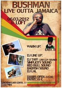 Bushman live outta Jamaica@The Loft