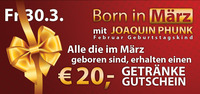 Born in März