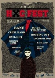 HXC Fest: Bane * More Than Life * Cruel Hand * Daylight * Rotting Out@Halle 28