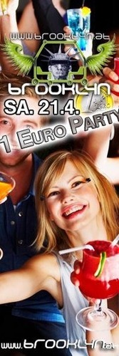 1 Euro Party m. Dj Christopher T. im Brooklyn (horn)@Brooklyn