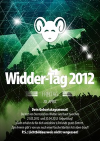 Widder-Tag 2012@jaxx! Partyclub