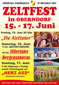 Zeltfest Oberndorf - 100-jähriges Gründungsfest FF-Oberndorf