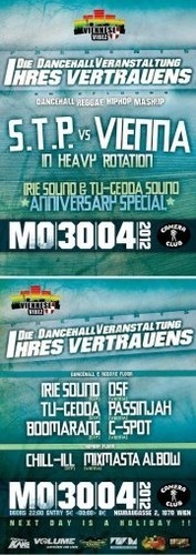 Viennese Vibez pres. Stp vs. Vienna (irie Sound & Tu-gedda Anniversary)@Camera Club