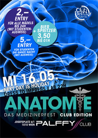 Anatomie - Club Edition@Palffy Club