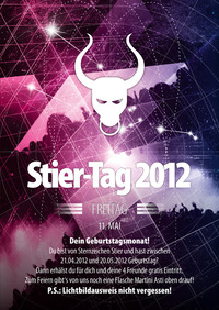 Stier-Tag 2012@jaxx! Partyclub